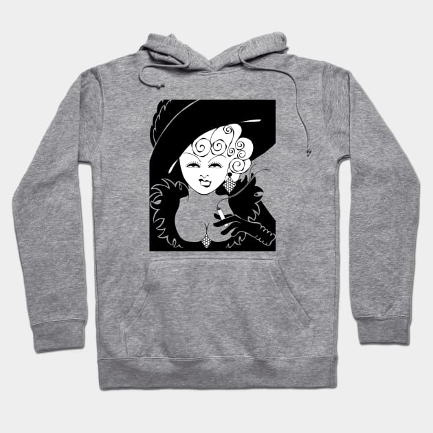 CLASSIC HOLLYWOOD FILM ACTRESS Hoodie by cartoonistguy